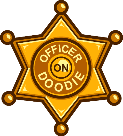 cropped Michael Johnson Doodie badge 1